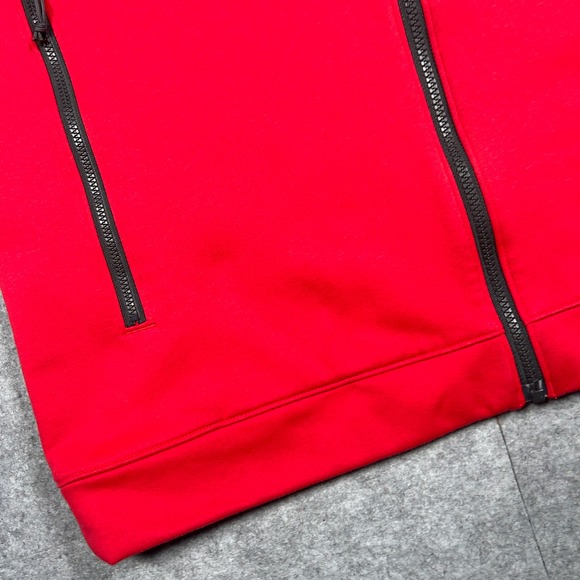 The North Face Hoodie Mens Large Red Grey Full Zip Colorblock Activewear - Picture 8 of 16